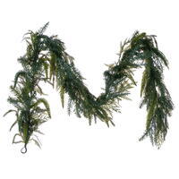 6' Mixed Greenery Pinecone Garland UV