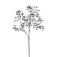 29" Silver Bamboo Leaf Spray 4/Bag