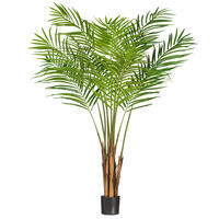 Vickerman Artificial Potted Giant Areca Palm Tree