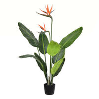 Vickerman Artificial Potted Bird of Paradise Palm Tree
