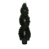 Vickerman Artificial Cedar Spiral Topiary In Pot UV