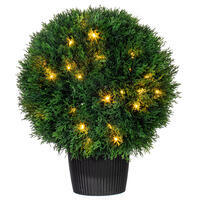 Vickerman Artificial Cedar Ball In Pot UV