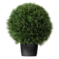 Vickerman Artificial Cedar Ball In Pot UV