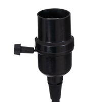 E26 Black Socket 8' Cord On/Off Switch