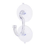 6.5" Double Suction Cup Hook 22Lbs 4/Pk