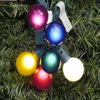 10 Pk Blue G50 Bulbs for E12/C7 Socket