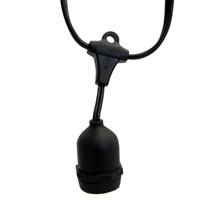 Vickerman E26 Socket on Black Wire