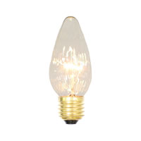 Clear Flame Med Base 130V 25 Watt Bulbs