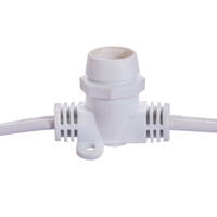 Vickerman C7 Commercial Sockets on White Wire