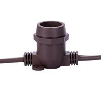 Vickerman C9 Commercial Sockets on Brown Wire