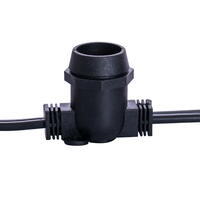 Vickerman C9 Commercial Sockets on Black Wire