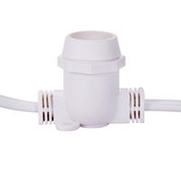 Vickerman C9 Commercial Sockets on White Wire