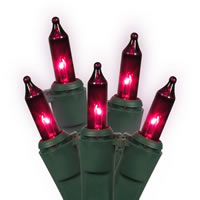 Vickerman Christmas 23' Mini Light Set on Green Wire