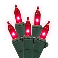 Vickerman Christmas 23' Mini Light Set on Green Wire