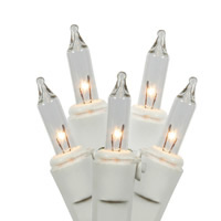 Vickerman Christmas Mini Light Set 23' White Wire
