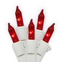 Vickerman Christmas 100 Lt Mini Light Set 33' White Wire