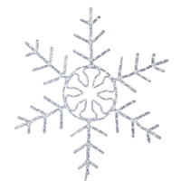 Vickerman Pure White Snowflake Decoration LED Novelty Light