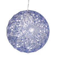 Vickerman 6" Crystal Balls LED Outdoor Novelty Light