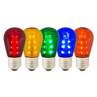 Vickerman S14 LED Transparent Plastic Bulbs Dimmable