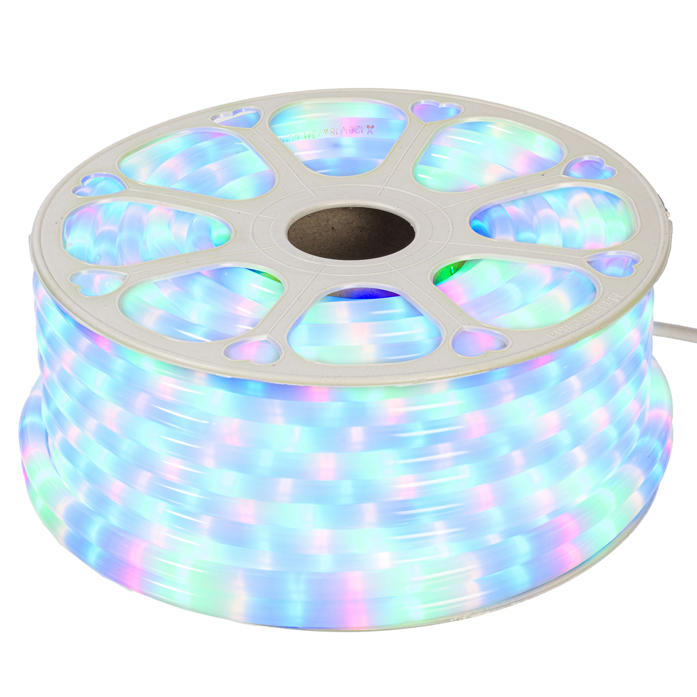 150' x .5" Fluorescent Multi LED Rope Lt