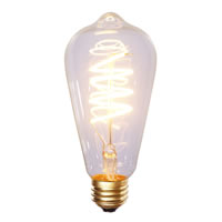 ST64 Warm White LED Filament E26 Bulb