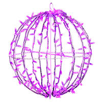 Vickerman Fold Flat Led Jumbo Hanging Sphere