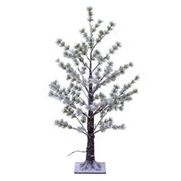 Vickerman LED Green Frosted Mini Pine Twig Tree
