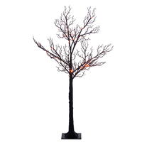 Vickerman Black Twig Tree  Purple/Orange LED