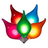 Vickerman LED G45 Glass Flame Tip Light Set