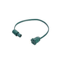 12" Male Coax Plug to 110V Female Plug