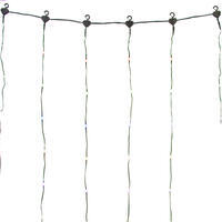 Vickerman 10' X 10' Remote Controlled LED Curtain End-Connecting Light Set 