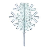 Vickerman Pure White Twinkle LED 3D Snowflake
