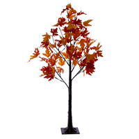 Vickerman Artificial Orange Maple Leaf Tree