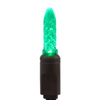 Vickerman 70 M5 Faceted LED Light Christmas Light Strand, Brown Wire