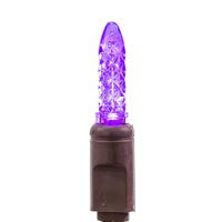 Vickerman 70 M5 Faceted LED Light Christmas Light Strand, Brown Wire