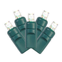 Vickerman RGB-Warm White Wide Angle Coaxial LED 4' x 6' Net Light on Green Wire