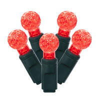 Vickerman Single Mold G12 Berry Green Wire LED Christmas Light Set