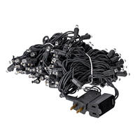 100Lt LED WarmWht/Bk WideAngle EC 4"x34'