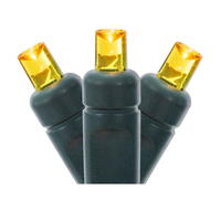 Vickerman Single Mold Wide Angle Green Wire LED Christmas light set