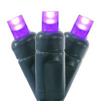 Vickerman Single Mold Wide Angle LED Coaxial Christmas Light Set, Poly Bag