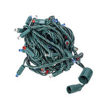 Vickerman Single Mold Wide Angle LED Coaxial Christmas Light Set, Poly Bag