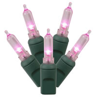 Vickerman Italian LED Single Mold Green Wire Christmas Light Set