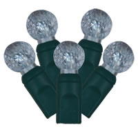 Vickerman Single Mold G12 Berry Green Wire LED Christmas Light Set