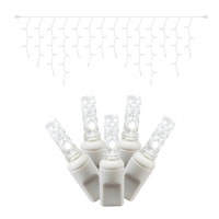 Vickerman 70Lt LED Twkl/WW M5 Icicle EC Set 9'