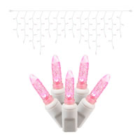 Vickerman 70Lt LED Twkl/WW M5 Icicle EC Set 9'