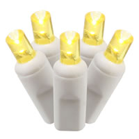 Vickerman Single Mold Wide Angle White Wire LED Christmas light set