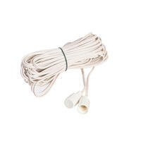 50' White Wire Coaxial Ext Cord 1/Bag