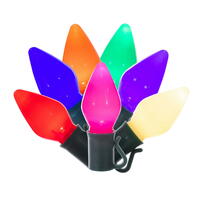 Vickerman Single Mold C7 LED Ceramic Christmas Light Set