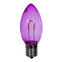 Vickerman C9 Transparent U-Shaped Filament Bulb, 25/Bag.