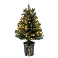 Vickerman Potted Tifton Potted Artificial Christmas Tree